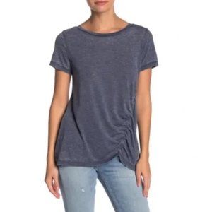 SUSINA - Ruched Burnout T-Shirt - XL